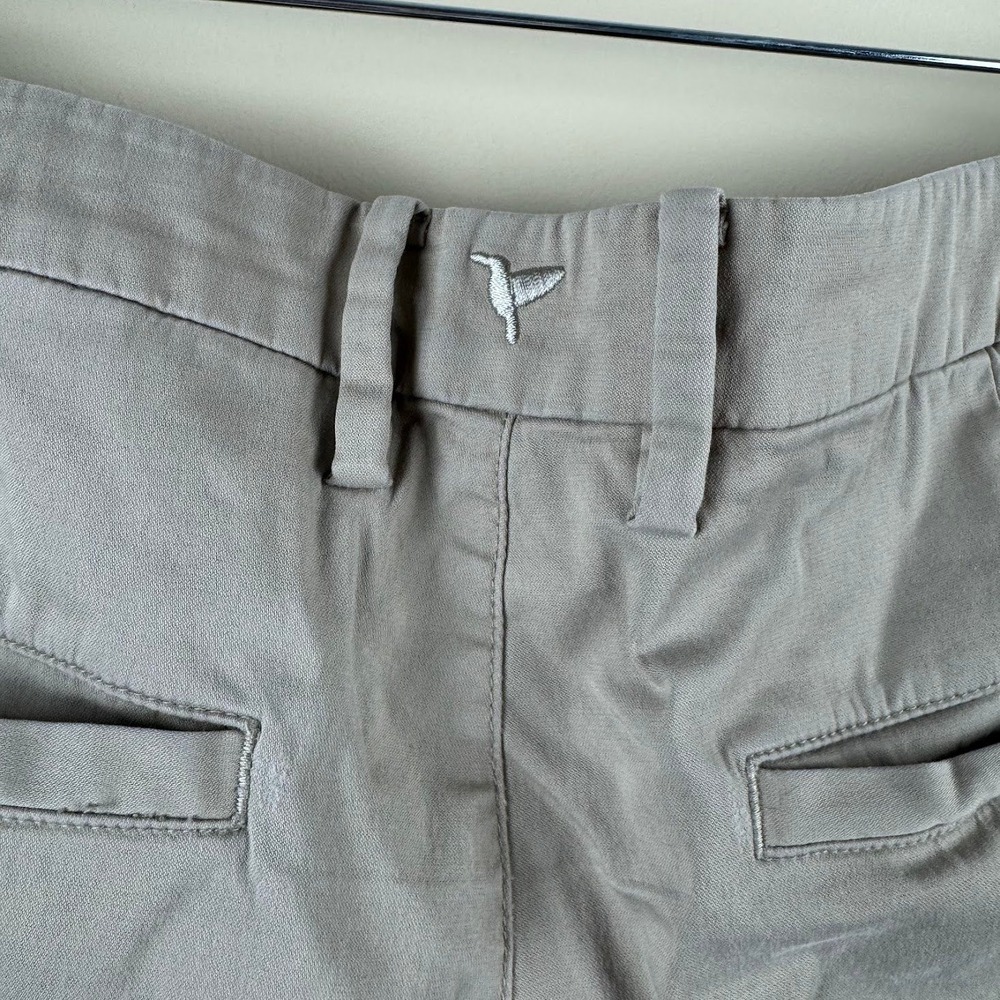 birddogs Golf Social Wear Mens Khaki Tan Performance Tapered Chino Pants Size 34 - Picture 4 of 6